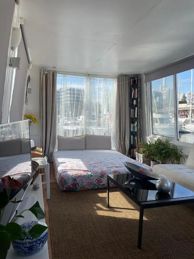Light Bedroom In A Home Boat Barcelona